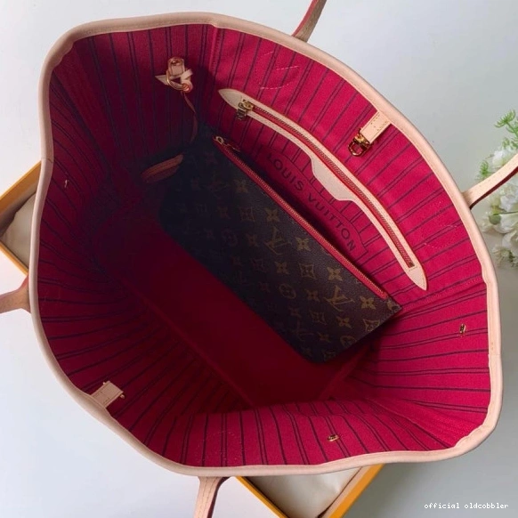 Official oldcobbler Neverfull Vuitton MM Louis 0803